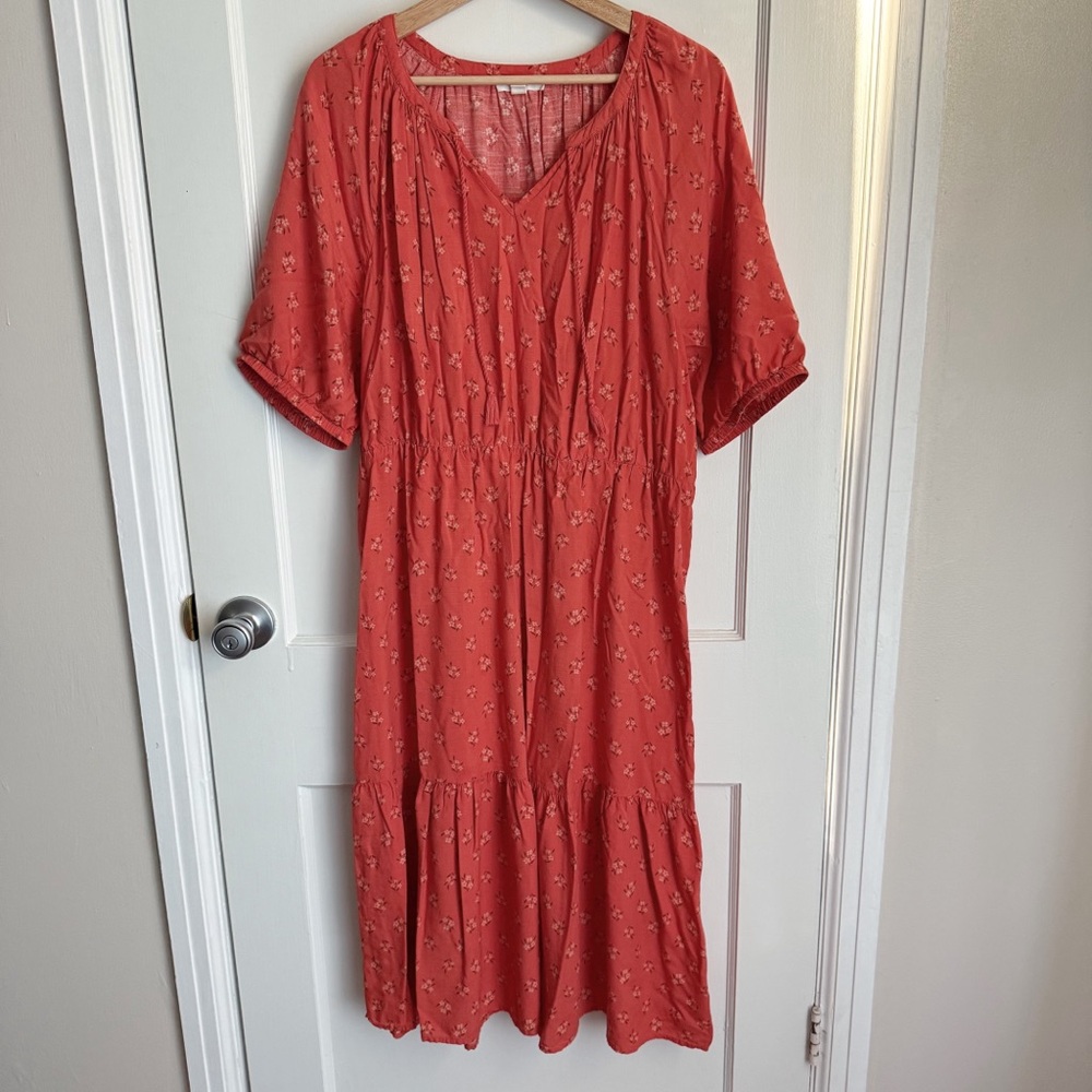 BeachLunchLounge Ruffle Hem Midi Dress